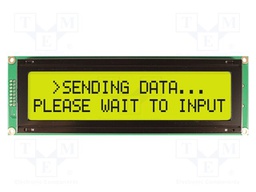 Display: LCD; 20x2; grey; 182x60mm; LED; Interface: 8bit,parallel