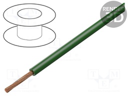 Wire; H05V-K,LgY; stranded; Cu; 2.5mm2; PVC; dark green; 300V,500V