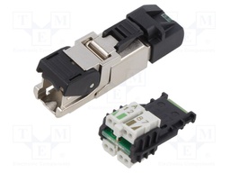 Connector: RJ45; plug; PIN: 8; Cat: 6a; shielded; Layout: 8p8c; IDC