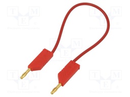 Test lead; 60VDC; 30VAC; 32A; Len: 250mm; red; Material: brass