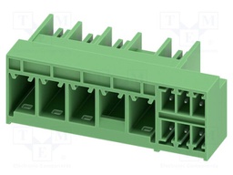 PCB hybrid header, nominal cross section: 6 mm?, color: gree