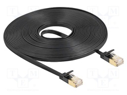 Patch cord; U/FTP; Cat: 7; RJ45 plug,both sides; 7.5m; PVC; black