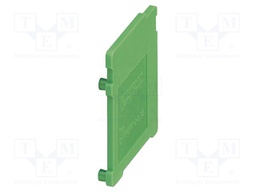 End cover, End cover, color: green, product range: DECKEL +