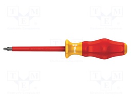Screwdriver; insulated; Pozidriv®; PZ2; Blade length: 100mm; 1kVAC