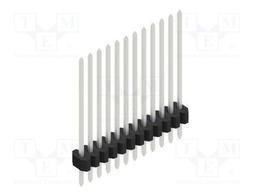 Connector: pin strips; pin header; male; PIN: 12; 1.27mm; THT; 1x12