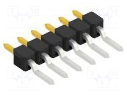 Connector: pin strips; pin header; male; PIN: 6; 2.54mm; SMT; 1x6