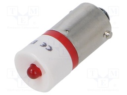 LED lamp; red; BA9S; 130VAC; No.of diodes: 1