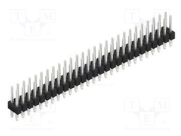 Connector: pin strips; pin header; male; PIN: 54; 2.54mm; THT; 2x27