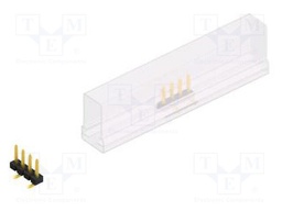 Connector: pin strips; pin header; male; PIN: 4; 2.54mm; SMT; 1x4