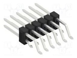 Connector: pin strips; pin header; male; PIN: 12; 2.54mm; SMT; 2x6