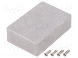 Enclosure: multipurpose; X: 55mm; Y: 80mm; Z: 25mm; aluminium; IP54