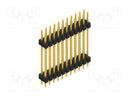 Connector: pin strips; pin header; male; PIN: 22; 2.54mm; THT; 2x11