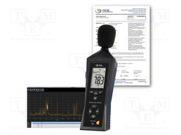 Meter: sound level; LCD; Sound level: 30÷130dB; 31.5÷8000Hz; IP20