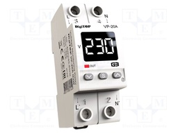 Voltage monitoring relay; undervoltage,overvoltage; 230VAC