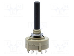 Switch: rotary; Pos: 6; 0.15A/250VAC; Poles number: 2; 30°; -30÷85°C