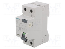 RCD breaker; Inom: 63A; Ires: 30mA; Poles: 1+N; 230/400VAC; DIN; IP20