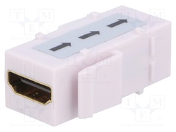 Coupler; socket; female x2; HDMI socket x2; Keystone,repeater