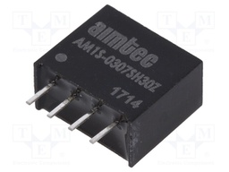 Converter: DC/DC; 1W; Uin: 2.97÷3.63V; 7.2VDC; Iout: 139mA; SIP4