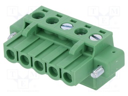Pluggable terminal block; 5mm; ways: 5; straight; plug; female