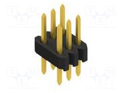 Connector: pin strips; pin header; male; PIN: 6; 1.27mm; THT; 2x3