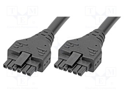 Cable: Micro-fit 3.0-Micro-fit 3.0; female; PIN: 6; Len: 3m; tinned