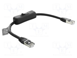 Extender Ethernet; F/UTP; Cat: 6; RJ45 plug,both sides; 0.3m; LSZH
