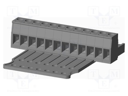 Connector: pluggable terminal block; plug; female; straight; grey