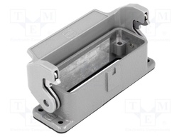 Enclosure: for Han connectors; Han A; size 16A; with latch; IP65