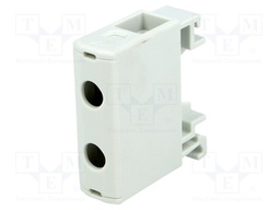 Splice terminal: rail; 1.5÷16mm2; ways: 1; terminals: 2; grey; TS35