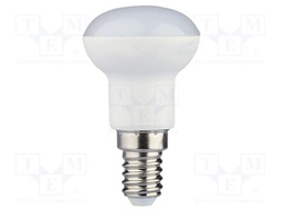 LED lamp; white warm; E14; 220÷240VAC; 250lm; P: 2.9W; 120°; 3000K