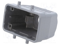 Enclosure: for HDC connectors; size 10; for cable; M25; straight