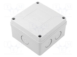 Enclosure: junction box; X: 89mm; Y: 52.5mm; Z: 89mm; wall mount