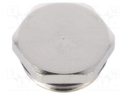 Stopper; M50; IP68; Mat: brass; Body plating: nickel