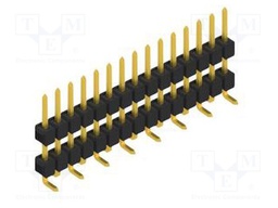Connector: pin strips; pin header; male; PIN: 15; 2.54mm; SMT; 1x15