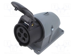 Connector: AC supply 3-phase; socket; female; screw terminal