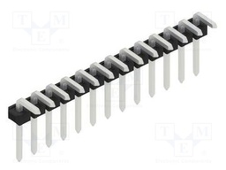 Connector: pin strips; pin header; male; PIN: 13; 2.54mm; THT; 1x13