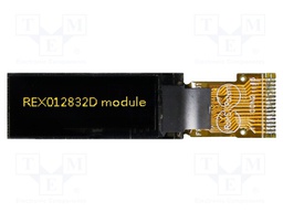 Display: OLED; graphical; 0.91"; 128x32; Dim: 30x11.5x1.45mm