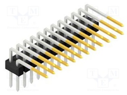Connector: pin strips; pin header; male; PIN: 24; 2.54mm; THT; 2x12