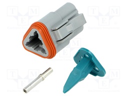 Connector: wire-wire; AT; plug; female; Size: 16; 20AWG÷16AWG; PIN: 3