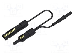 Test adapter; 40A; Len: 1m; black; photovoltaics