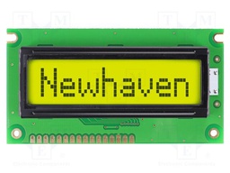 Display: LCD; STN Positive; 8x1; yellow-green; 84x44mm; LED; 1x16