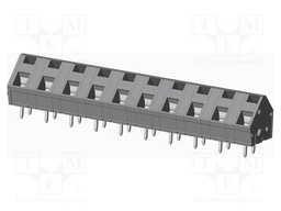 Connector: PCB terminal block; terminal; angled 45°; on PCBs