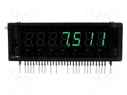 Display: VFD; 7-segment; 7x1; -40÷85°C; 98x33x8mm