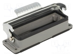 Enclosure: for HDC connectors; size 24B; with latch; straight