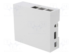Enclosure: for computer; Raspberry Pi B+; ABS; grey