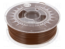 Filament: PET-G; 1.75mm; brown; 220÷250°C; 1kg