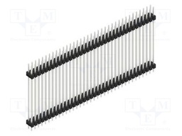 Connector: pin strips; pin header; male; PIN: 72; 2.54mm; THT; 2x36