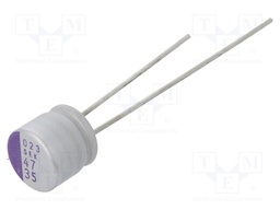Capacitor: polymer; 47uF; 35VDC; SEK; THT; ±20%; -55÷125°C; 1000h