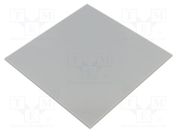 Accessories: decorative panel; grey; plexiglass PMMA