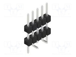 Connector: pin strips; pin header; male; PIN: 5; 2.54mm; SMT; 1x5